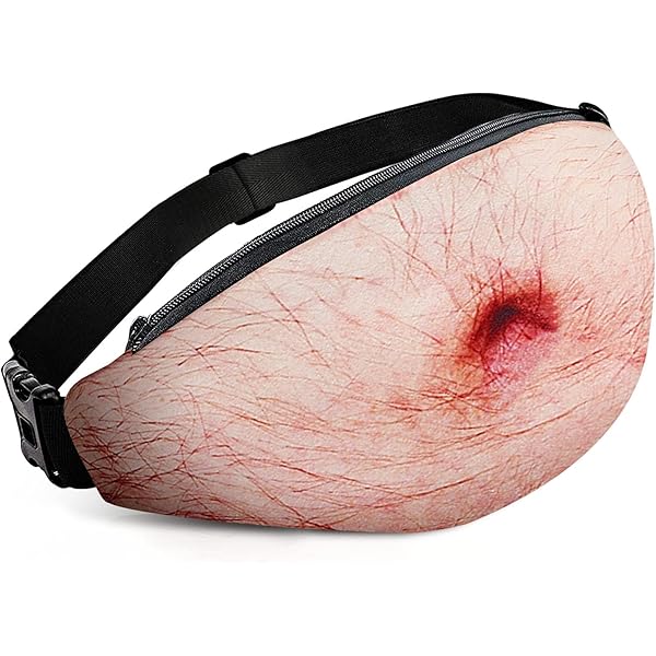 zl_lz.！！FUNNY PACK White Belly Fanny Pack Dad Waist Bag Beer - Gag Prank Gifts for Father